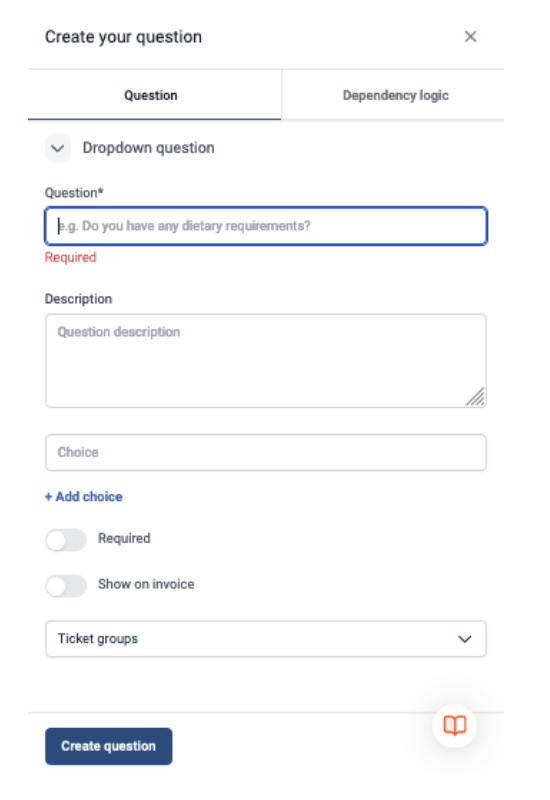 Dependency Questions On The Delegate Registration Form