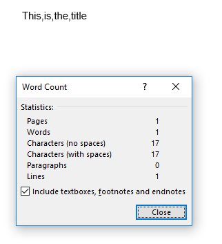 How To Count Characters In Word (MS Word) 